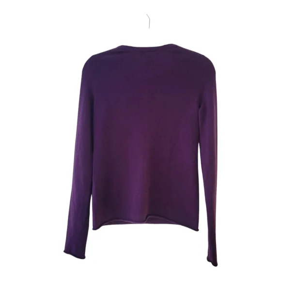 Vintage Lulu Bravo Purple Women's 100 % Cashmere Sweater in Size S - Picture 2 of 8